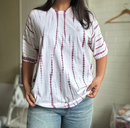 Lavender tie dye unisex cotton tshirt 🤍