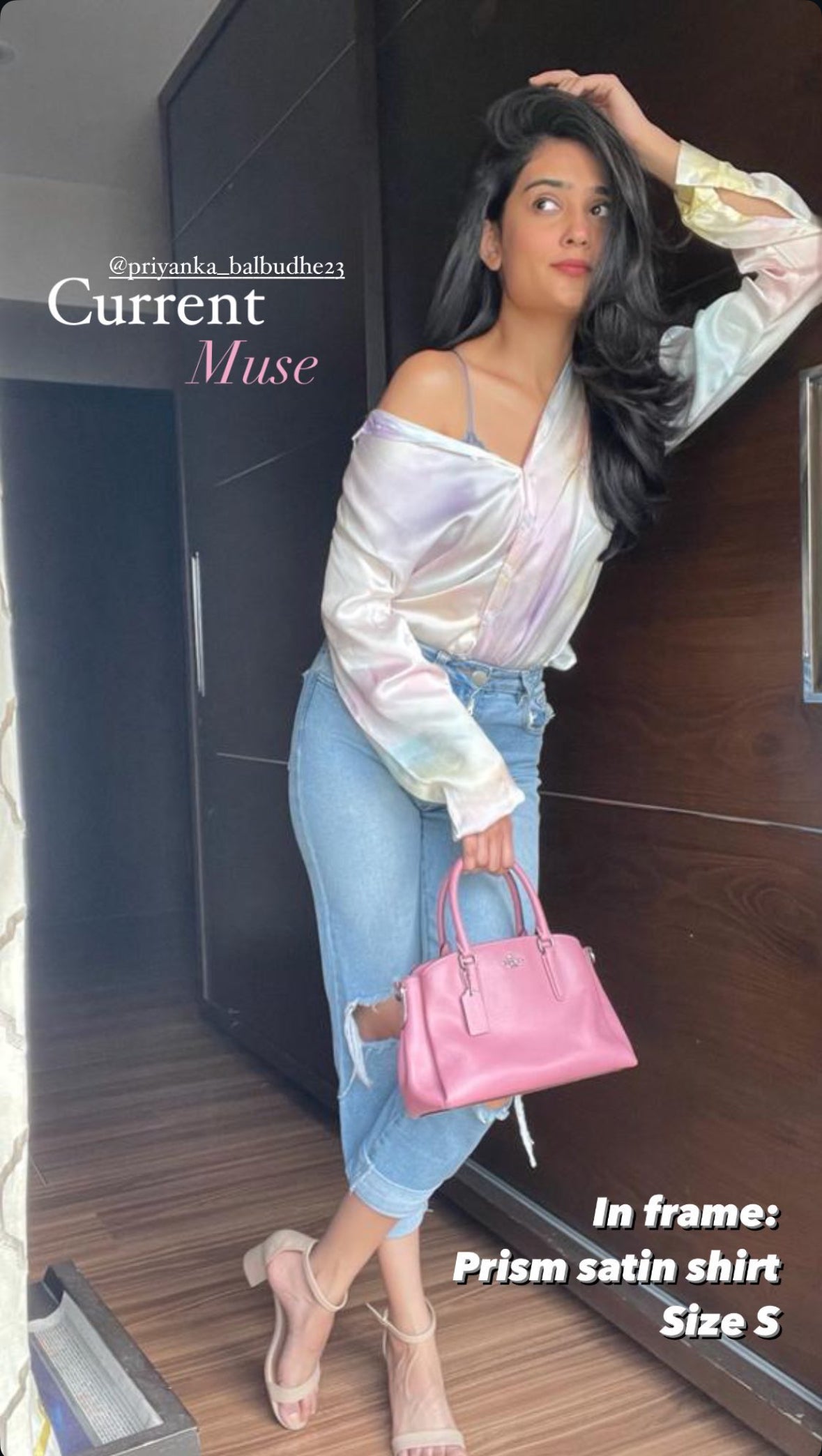 Prism Satin shirt for women