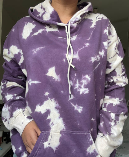 Lavender tie dye unisex Hoodie 🤍