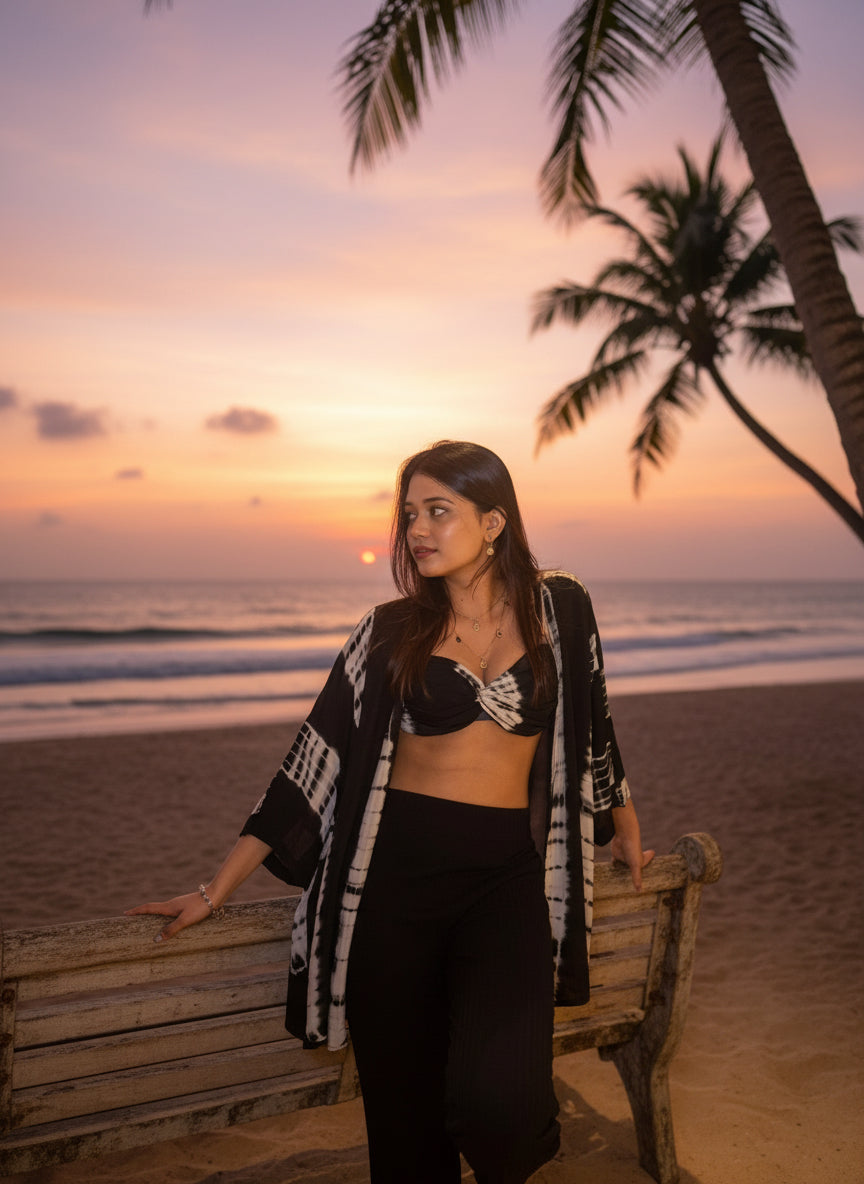 Midnight Shrug and Bralette Combo